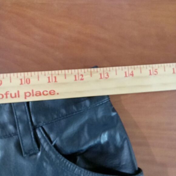 jr-s.com Faux Leather Jeans Women's Size Junior's 5 Black * - Picture 8 of 14